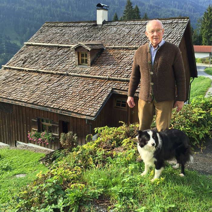 Kurt Mitterlehner mit seinem Hund