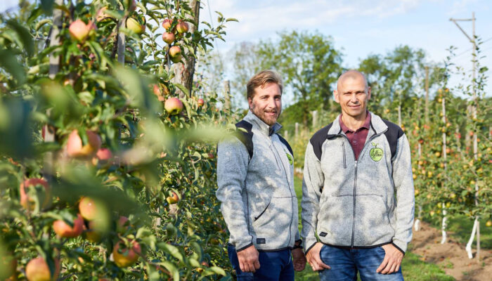 Andreas Kröss Und Manfred Prutsch Vom Dorabirar Öpflma (Foto: Pallinger)