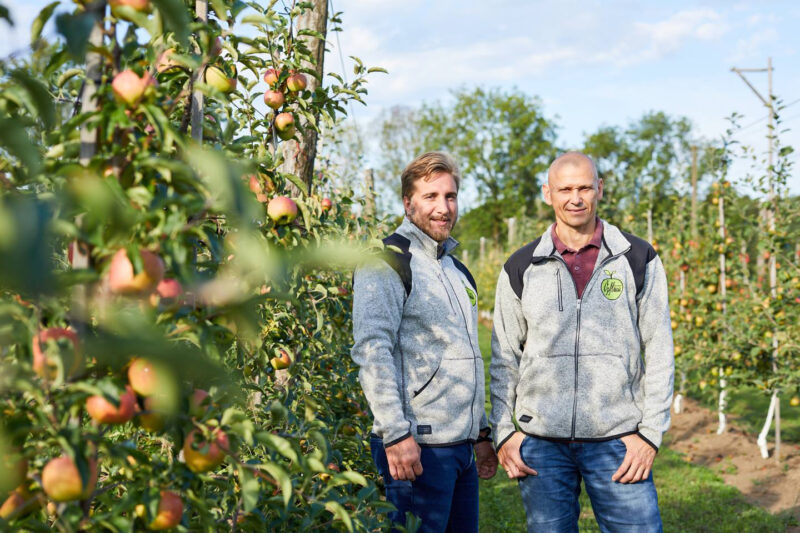 Andreas Kröss Und Manfred Prutsch Vom Dorabirar Öpflma (Foto: Pallinger)