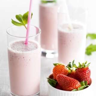 Erdbeer-Minze-Smoothie