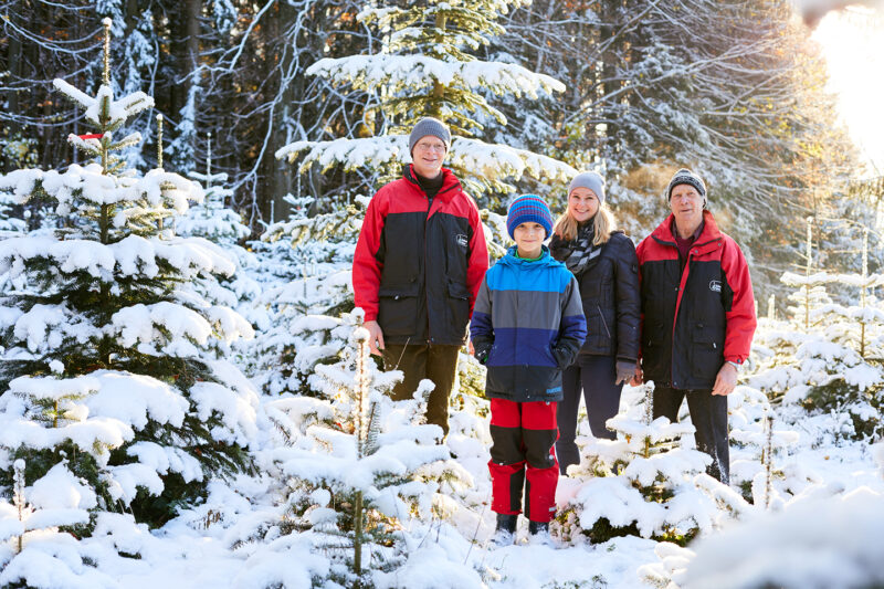 Familie Kaufmann Mit Ihren Ländle Christbäumen