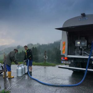 Die Milch Wird Direkt Bei Den Bauern Abgeholt (Copyright: Sennerei Hittisau)
