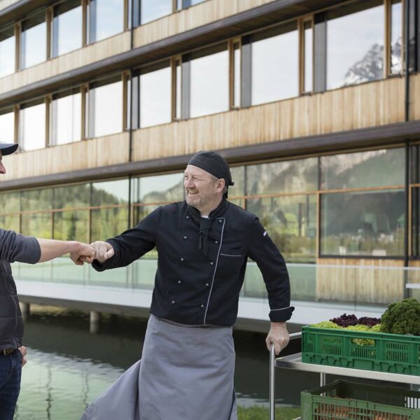 Bernhard Schrottenbaum (Gauensteiner Hof) mit Küchenchef Reinhard Fürst