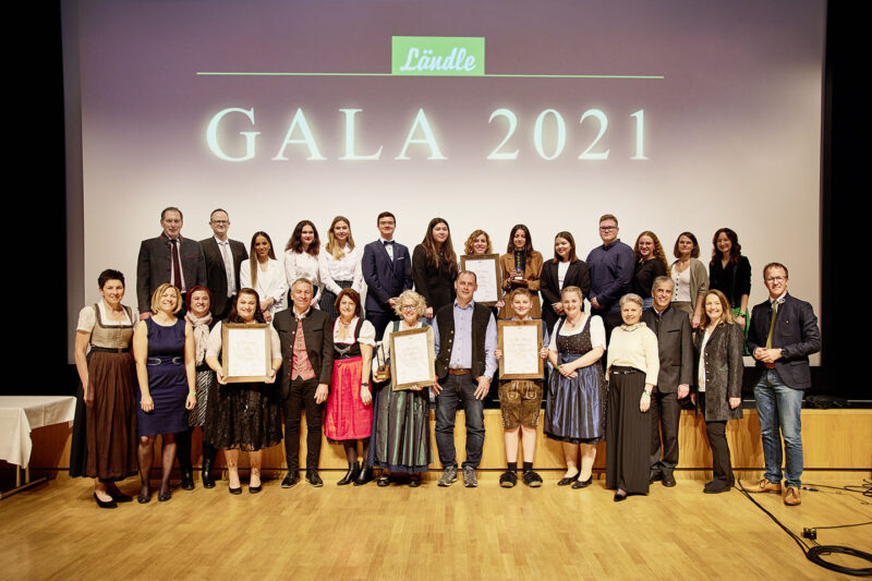 PreisträgerInnen Und GratulantInnen Der Ländle Gala 2021