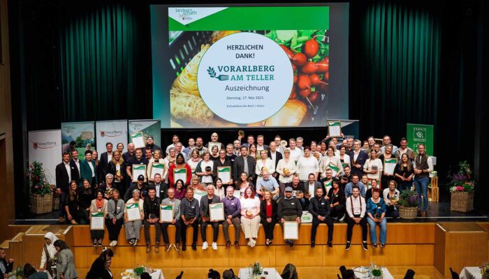 Gruppenbild Vorarlberg Am Teller Auszeichnung 2025 - © Land Vorarlberg | Bernd Hofmeister