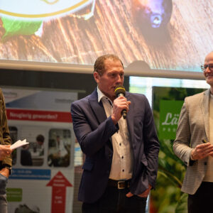 Die Begrüßung Erfolgte Durch Ulrich Höfert (LK Obst/Garten & Direktvermarktung), Landesrat Christian Gantner, LK-Präsident Josef Moosbrugger Und Marcel Strauß (GF Ländle Qualitätsprodukte Marketing GmbH, V.l.n.r.). (Foto: Christoph Pallinger)