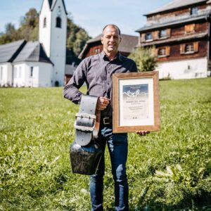 Thomas Kaufmann, Dorfsennerei Schlins-Röns – Käseprämierung Schwarzenberg 2026 ©Kristina Becker